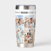 Gepersonaliseerde Beste Mama Foto Collage Moeder Geïsoleerde Drinkbeker (Voorkant)