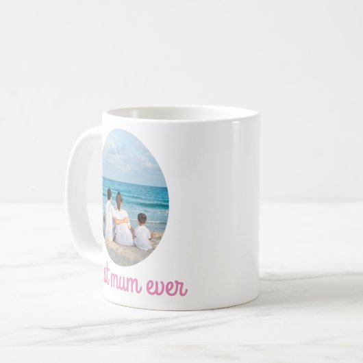 Gepersonaliseerde beste mama ooit Mok met foto (Voorkant links)