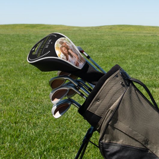 Gepersonaliseerde beste man op foto van Par Golfheadcover (Insitu)