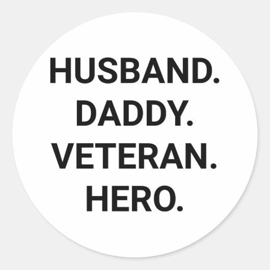 Gepersonaliseerde beste man Papa Vaderdag Ronde Sticker (Voorkant)