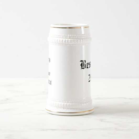 Gepersonaliseerde beste man Wedding Gunstein Bierpul (Center)