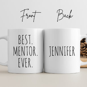 Gepersonaliseerde Beste Mentor Ooit Bedankt Cadeau Koffiemok