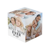 Gepersonaliseerde beste moeder foto kubus (Voorkant hoekig)