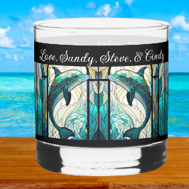 Gepersonaliseerde Beste Moeder Ooit Blauwe en Blau Whisky Glas