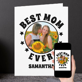 Gepersonaliseerde Beste Moeder Ooit Foto Moederdag Kaart