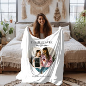 Gepersonaliseerde beste moeder ooit hartfoto sherpa deken