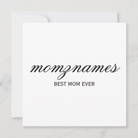 Gepersonaliseerde beste moeder ooit Moederdag Kaart (Voorkant)