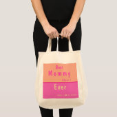 Gepersonaliseerde BESTE MOEDER OOIT ROZE & ROOS Tote Bag (Voorkant (product))