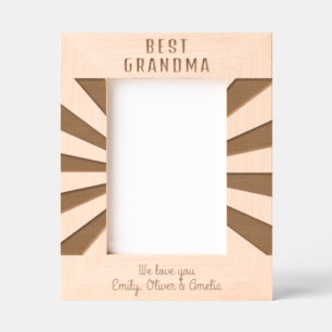 Gepersonaliseerde Beste Oma Sun Burst Keepsake Gegraveerde Lijstjes