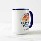 Gepersonaliseerde beste opa door Par Golfing Lover Mok (Voorkant rechts)