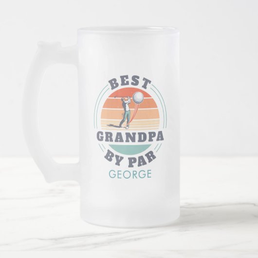 Gepersonaliseerde beste opa door par grootouders d matglas bierpul (Links)