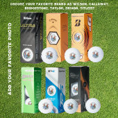 Gepersonaliseerde "Beste Opa Ooit" Aangepaste Foto Golfballen