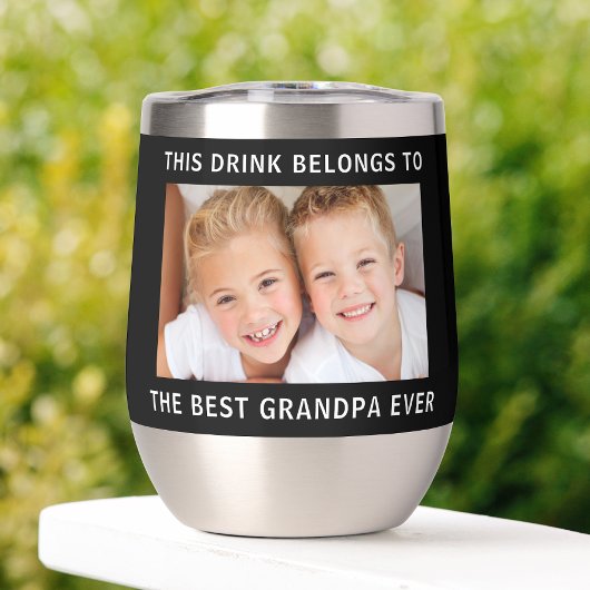 Gepersonaliseerde beste opa ooit foto zwart