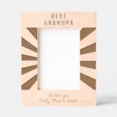 Gepersonaliseerde Beste Opa Sun Burst Keepsake Gegraveerde Lijstjes (Voorkant)