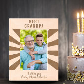 Gepersonaliseerde Beste Opa Sun Burst Keepsake Gegraveerde Lijstjes