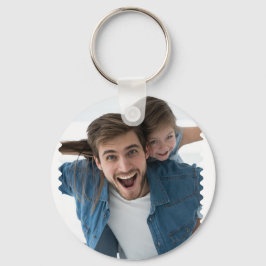 Gepersonaliseerde Beste Papa Foto Keepsake Sleutelhanger