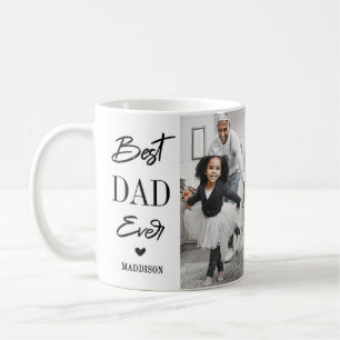 Gepersonaliseerde Beste Papa Ooit 2 Foto Koffiemok