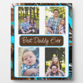 Gepersonaliseerde Beste Papa Ooit Foto Fotoplaat (Voorkant)