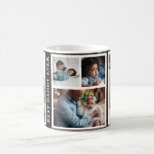 Gepersonaliseerde beste papa ooit fotocollage koffiemok (Center)