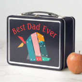 Gepersonaliseerde beste papa ooit lunchbox (In situ)