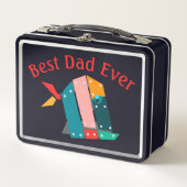 Gepersonaliseerde beste papa ooit lunchbox (Voorkant)