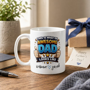 Gepersonaliseerde Beste Papa Ooit   Op maat gemaak Koffiemok