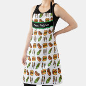 Gepersonaliseerde beste papa ooit Schattige barbec Schort (Insitu)