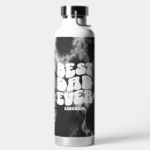 Gepersonaliseerde beste papa ooit zwart stropdas k waterfles (Links)