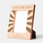 Gepersonaliseerde Beste Papa Sun Burst Keepsake Gegraveerde Lijstjes (Links)