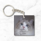 Gepersonaliseerde Beste Ragdoll Kat Ooit Pet Foto Sleutelhanger
