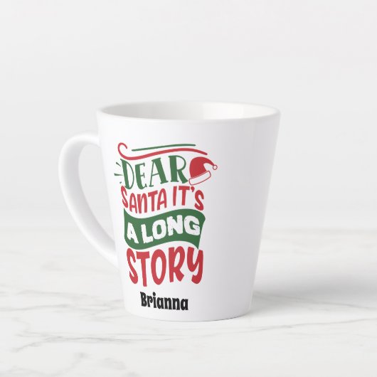 GEPERSONALISEERDE BESTE SANTA LATTE MOK (Linkerhoek)