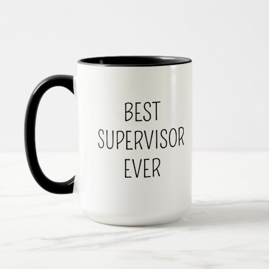 Gepersonaliseerde Beste Supervisor Ooit Manager Co Mok (Links)