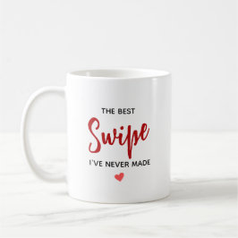 Gepersonaliseerde Beste Swipe Liefdescitaat Koffiemok