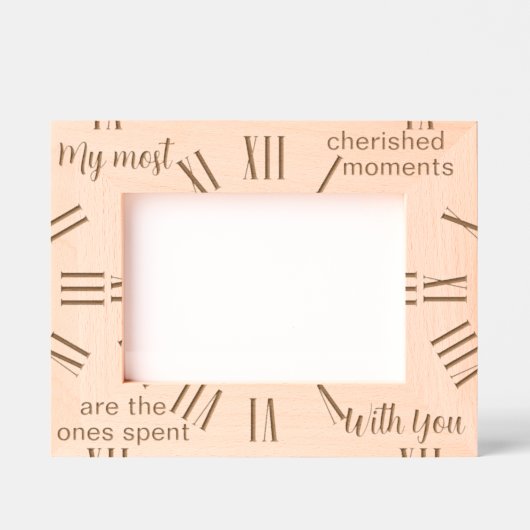 Gepersonaliseerde beste tijden Klok artwork Gegraveerde Lijstjes (Voorkant)