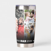 Gepersonaliseerde Beste Vader Ooit Fotocollage Vad Geïsoleerde Drinkbeker (Voorkant)
