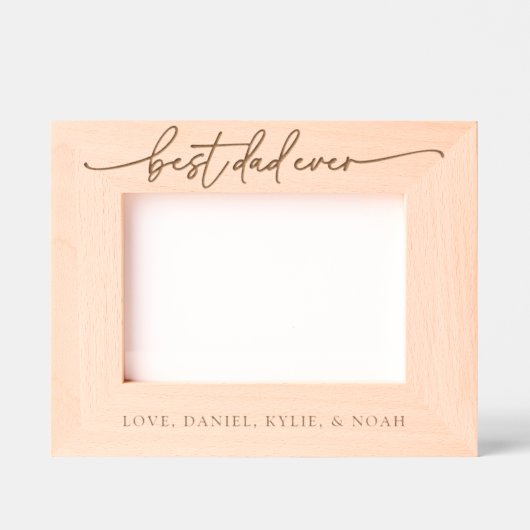 Gepersonaliseerde beste vader ooit Vaderdag Gegraveerde Lijstjes (Voorkant)