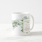 Gepersonaliseerde beste vader van Groom Groomsman Koffiemok (Voorkant rechts)