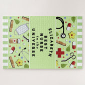 Gepersonaliseerde beste verpleegster Jigzaag Puzzl Legpuzzel (Horizontaal)