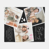 Gepersonaliseerde Beste Vriend 3 Foto Fleece Deken (Voorkant (Horizontaal))