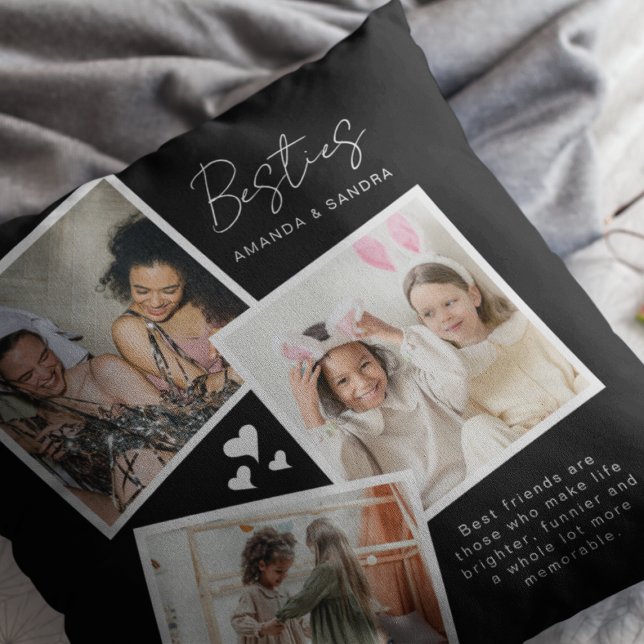 Gepersonaliseerde Beste Vriend 3 Foto Kussen (Creator heeft geüpload)