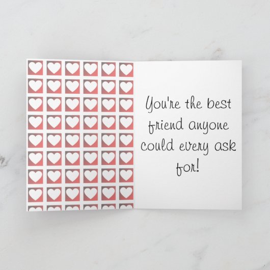 Gepersonaliseerde Beste Vriend Avatar Verjaardag Kaart (Binnen)