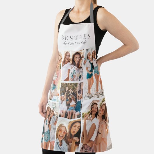 Gepersonaliseerde Beste Vriend BFF Fotocollage Schort (Insitu)