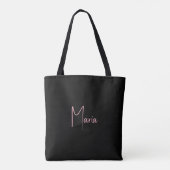 Gepersonaliseerde Beste Vriend Crossbody Canvas ta Tote Bag (Achterkant)