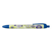 Gepersonaliseerde beste vriend Floral  Groen Blauwe Inkt Pen (Bovenkant)
