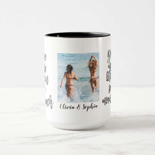 Gepersonaliseerde beste vriend Mok op lange afstan (Midden)