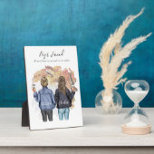 Gepersonaliseerde beste vriend portret - Autumn Pl Fotoplaat (Zijkant)