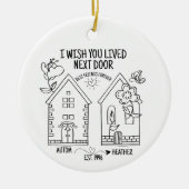 Gepersonaliseerde Beste Vriend Upload Foto Kerstmi Keramisch Ornament (Voorkant)