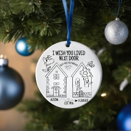 Gepersonaliseerde Beste Vriend Upload Foto Kerstmi Keramisch Ornament