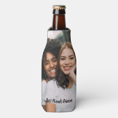 Gepersonaliseerde beste vriend voor altijd foto flesjeskoeler (Fles Voorkant)