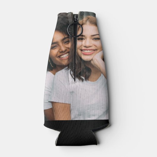 Gepersonaliseerde beste vriend voor altijd foto flesjeskoeler (Achterkant)